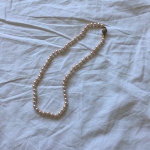 BOGO! Pearl Necklace with Gold Clasp